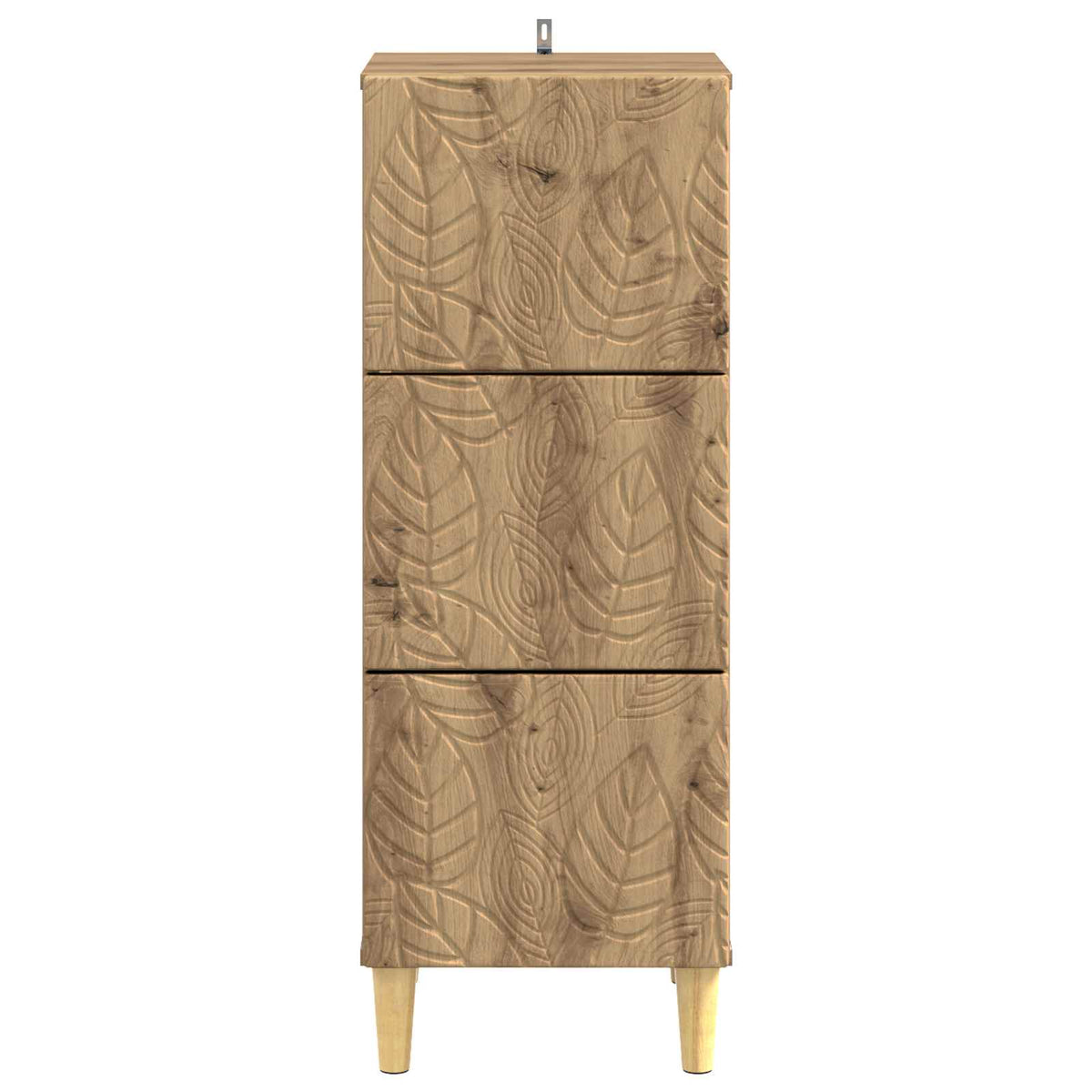 Schubladenschrank 33 x 34,5 x 90 cm Holzwerkstoff Artisan-Eiche