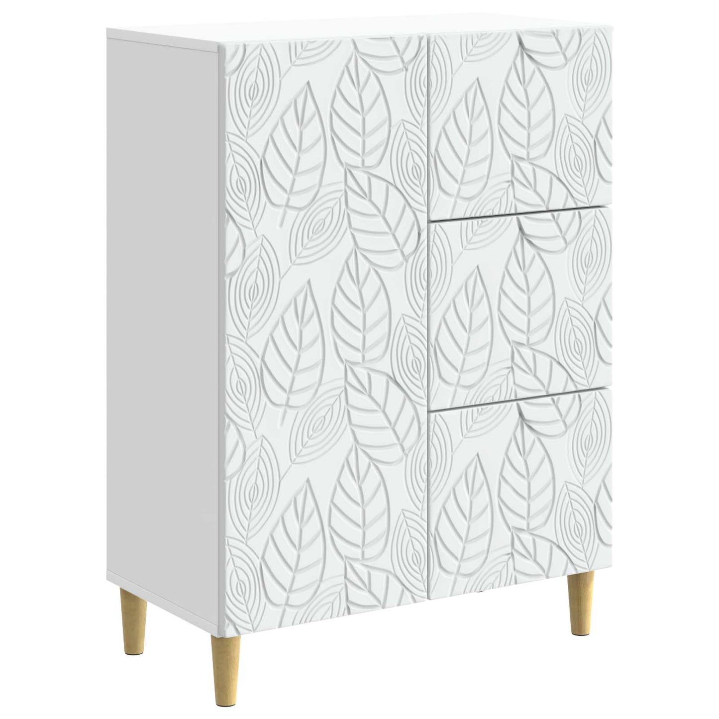 Sideboard Weiß 66 x 34,5 x 90 cm Holzwerkstoff