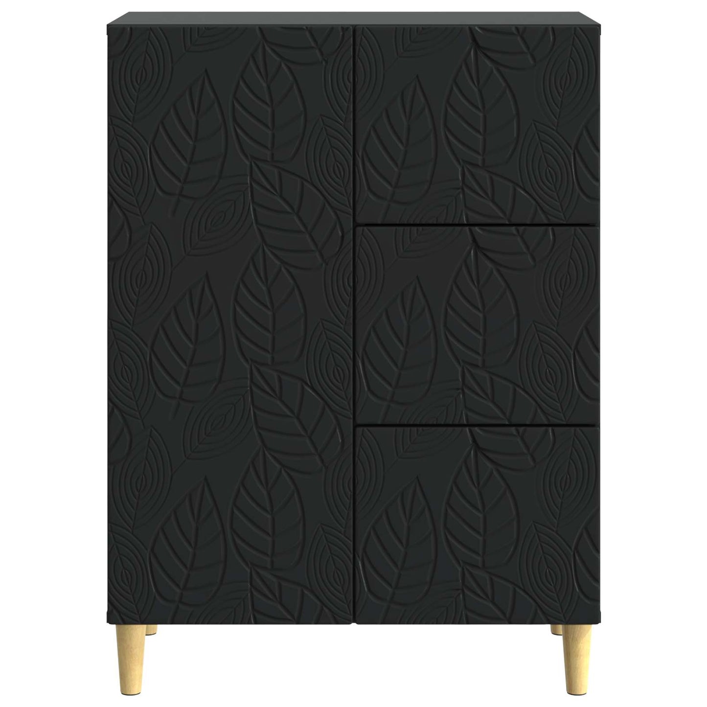 Sideboard Schwarz 66 x 34,5 x 90 cm Holzwerkstoff