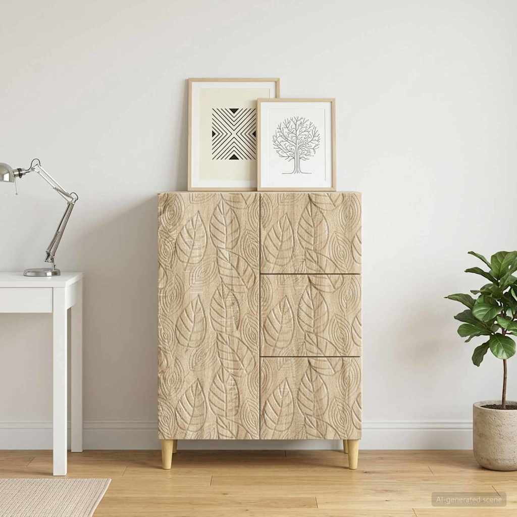 Sideboard Sonoma-Eiche 66 x 34,5 x 90 cm Holzwerkstoff