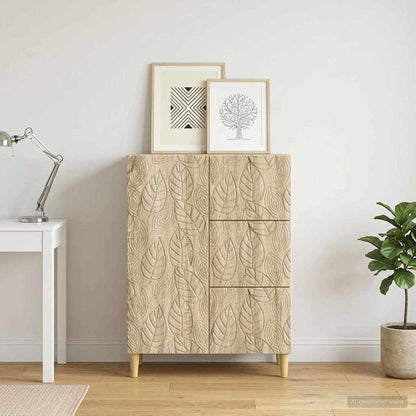 Sideboard Sonoma-Eiche 66 x 34,5 x 90 cm Holzwerkstoff
