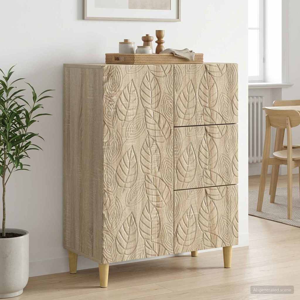 Sideboard Sonoma-Eiche 66 x 34,5 x 90 cm Holzwerkstoff