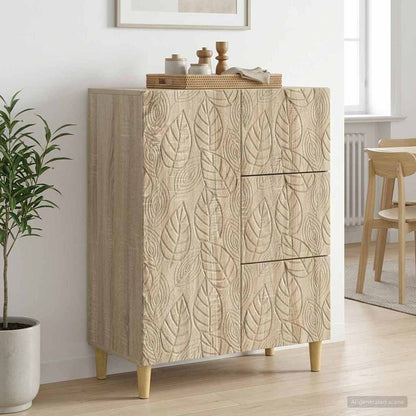 Sideboard Sonoma-Eiche 66 x 34,5 x 90 cm Holzwerkstoff
