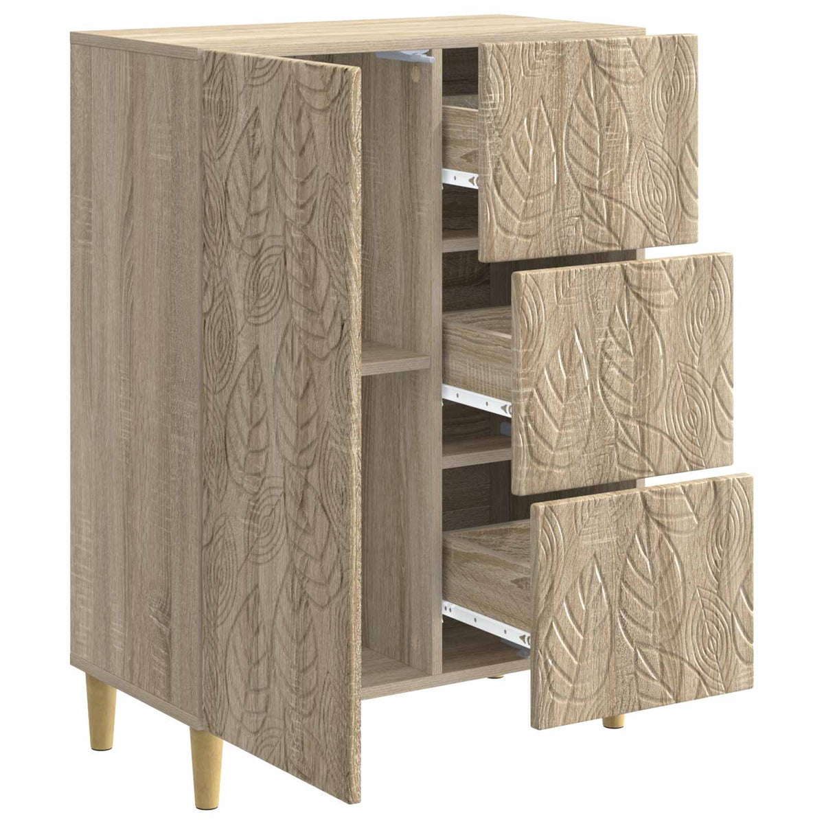 Sideboard Sonoma-Eiche 66 x 34,5 x 90 cm Holzwerkstoff