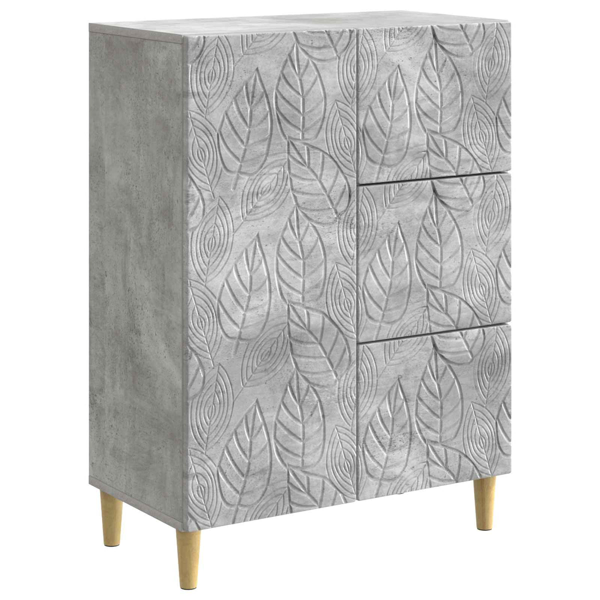 Sideboard Betongrau 66 x 34,5 x 90 cm Holzwerkstoff
