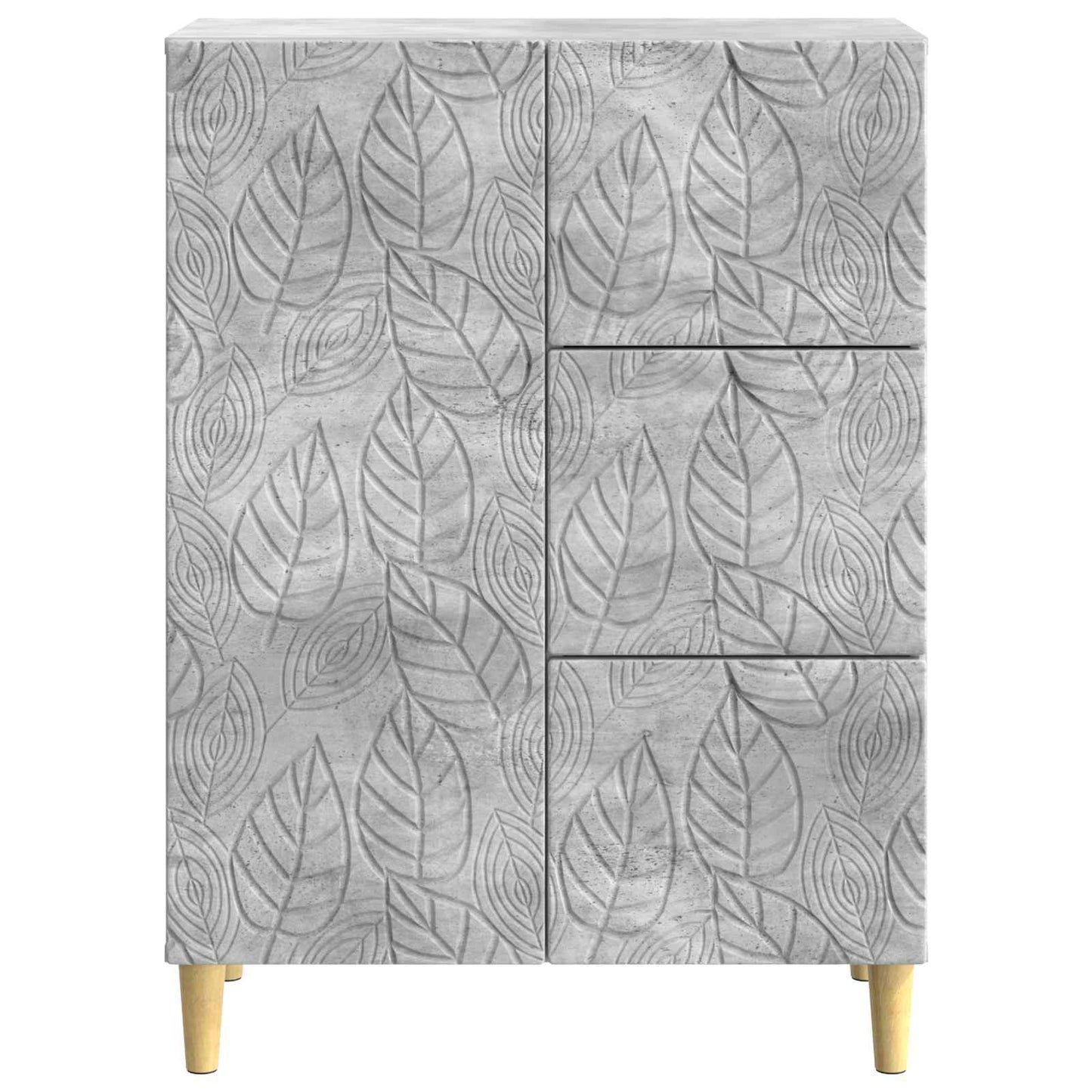Sideboard Betongrau 66 x 34,5 x 90 cm Holzwerkstoff