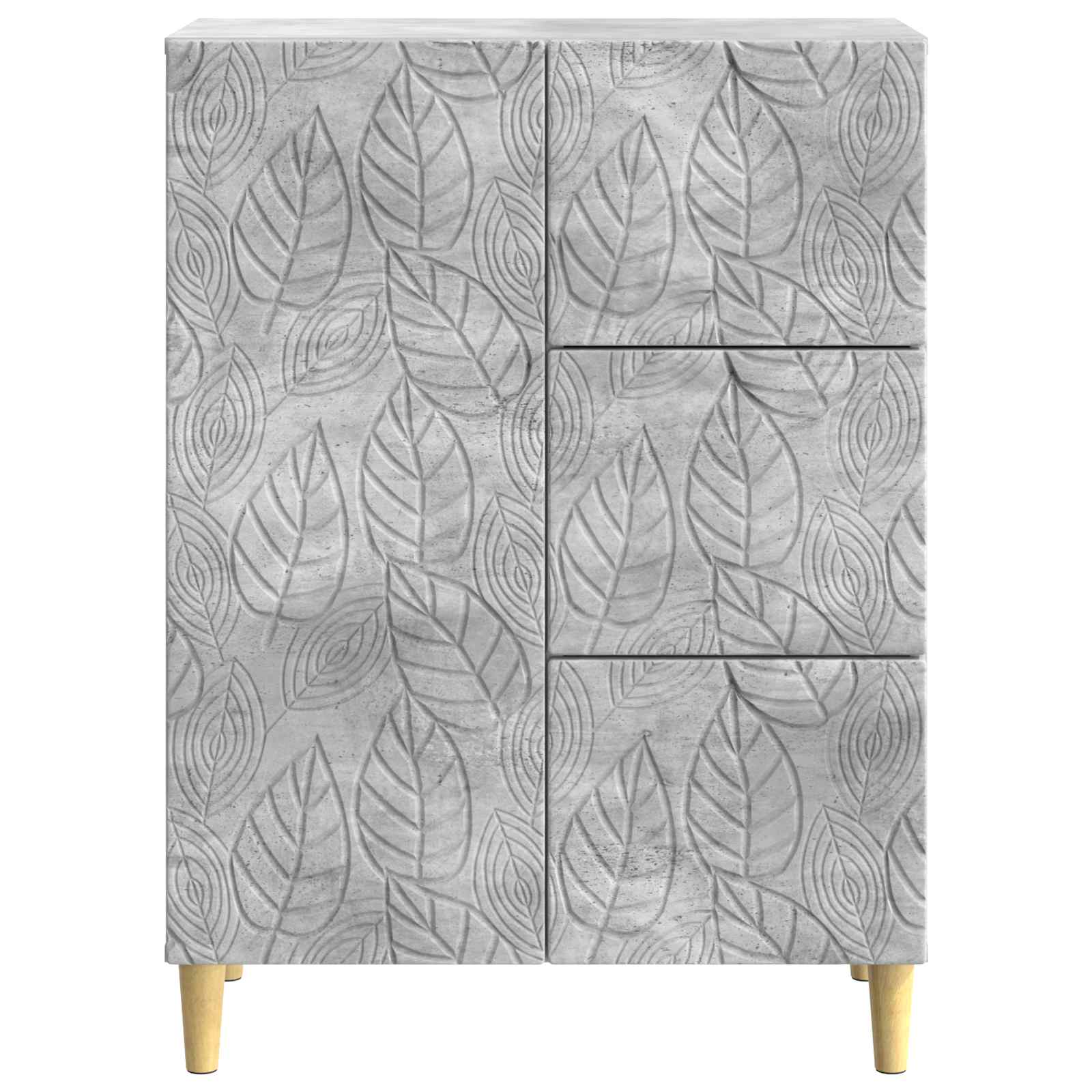 Sideboard Betongrau 66 x 34,5 x 90 cm Holzwerkstoff