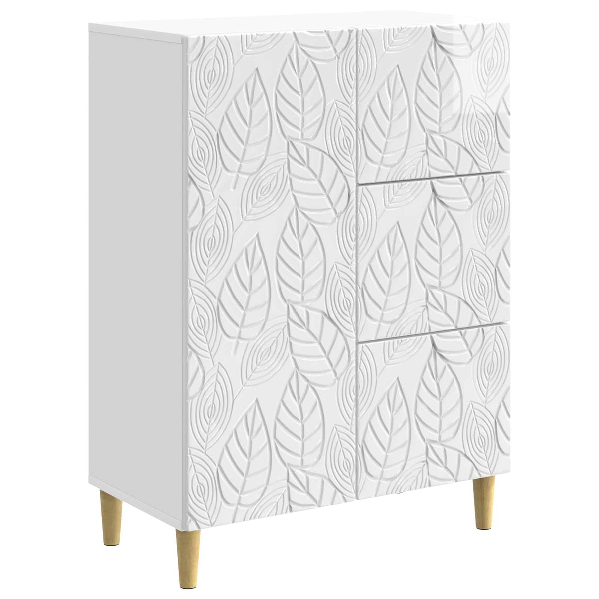 Sideboard Hochglanz Weiß 66 x 34,5 x 90 cm Holzwerkstoff