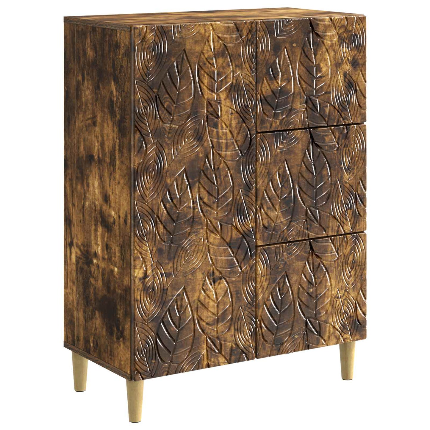 Sideboard Geräucherte Eiche 66 x 34,5 x 90 cm Holzwerkstoff