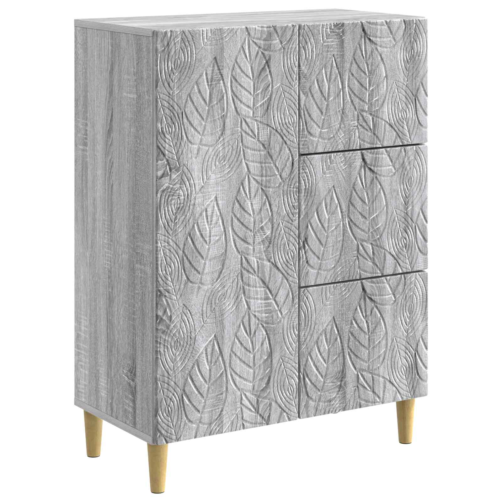 Sideboard Grau Sonoma 66 x 34,5 x 90 cm Holzwerkstoff