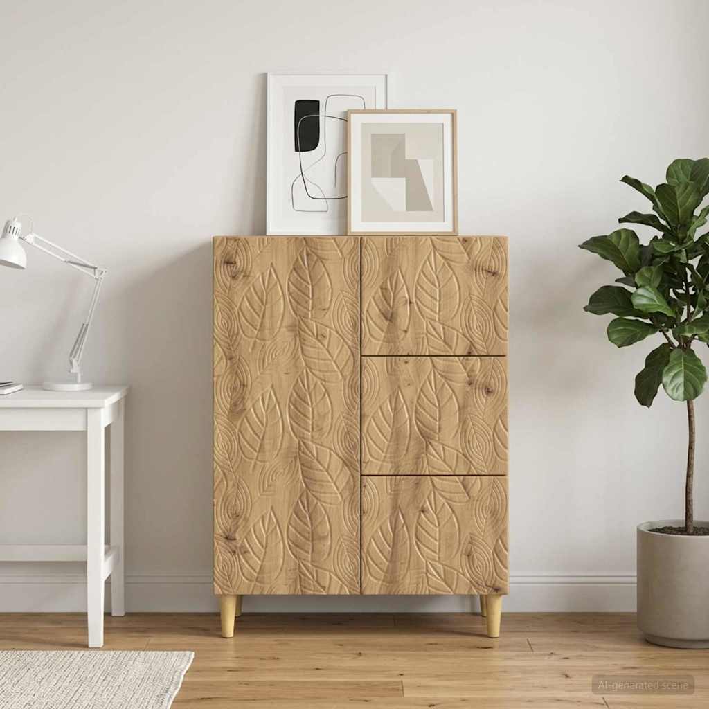Sideboard Artisan-Eiche 66 x 34,5 x 90 cm Holzwerkstoff