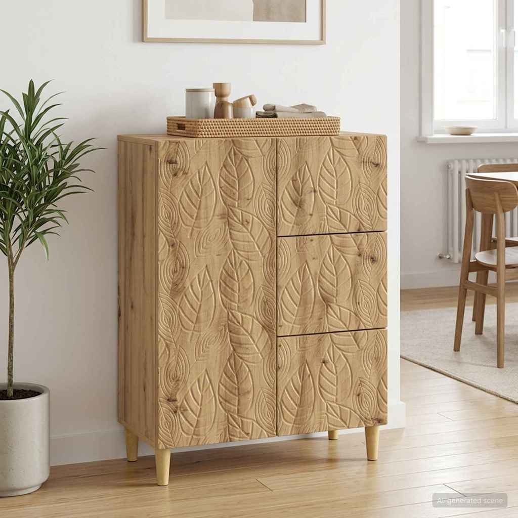 Sideboard Artisan-Eiche 66 x 34,5 x 90 cm Holzwerkstoff