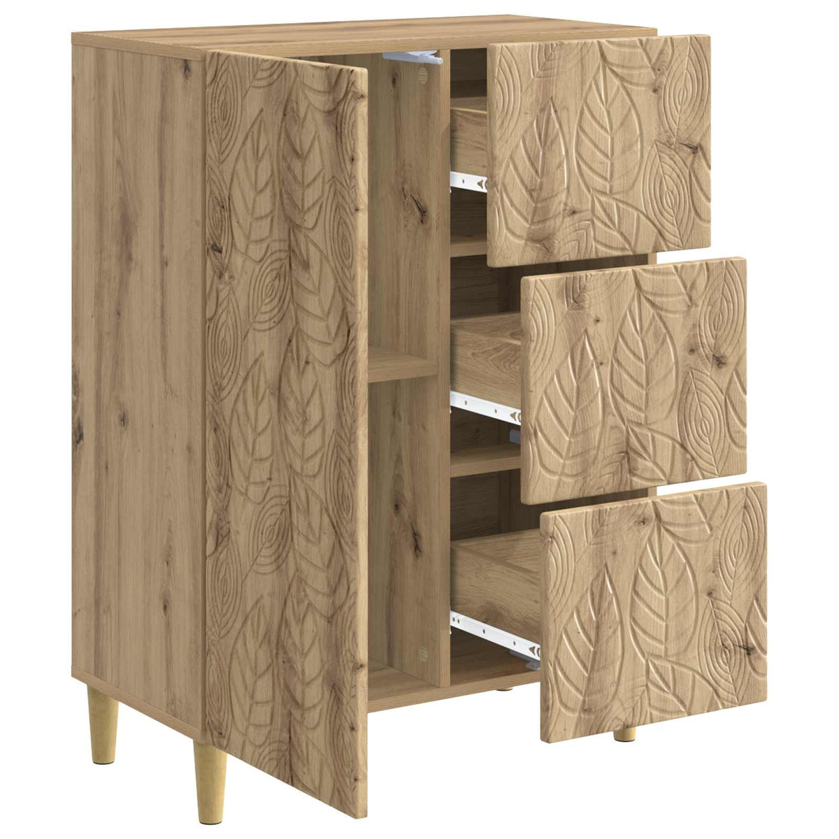 Sideboard Artisan-Eiche 66 x 34,5 x 90 cm Holzwerkstoff