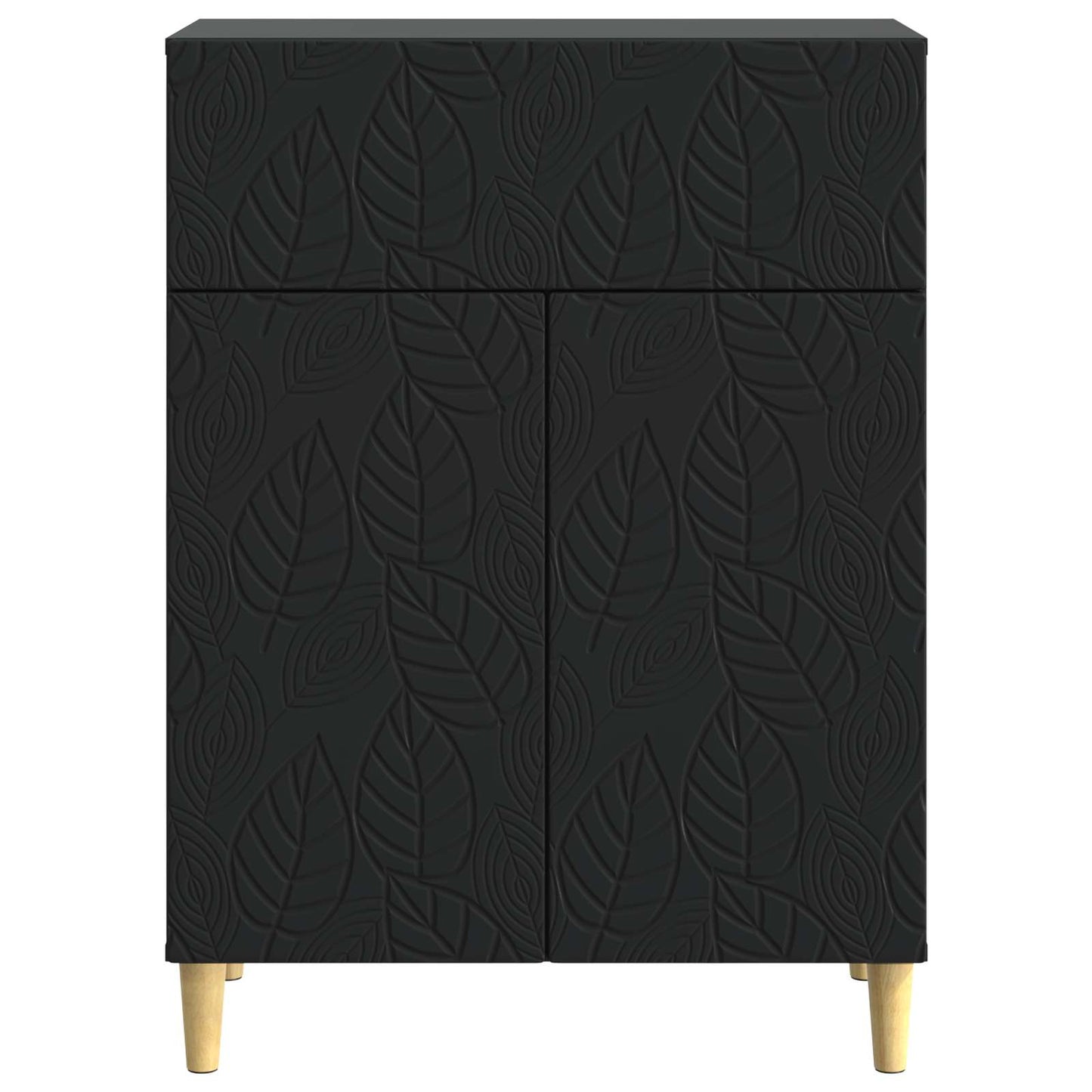 Sideboard Schwarz 66 x 34,5 x 90 cm Holzwerkstoff