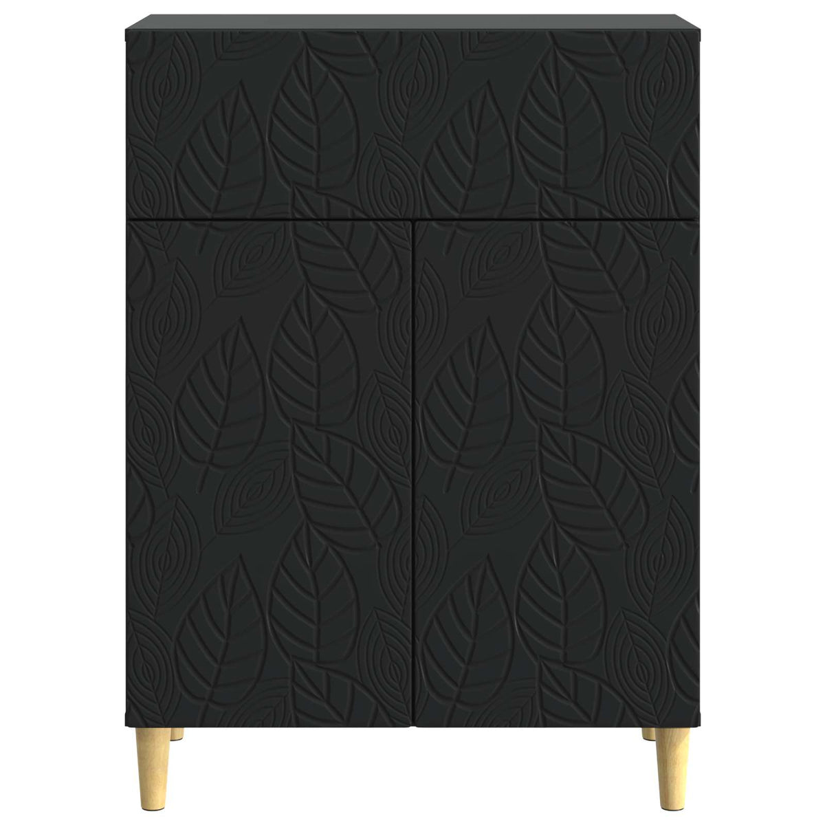 Sideboard Schwarz 66 x 34,5 x 90 cm Holzwerkstoff