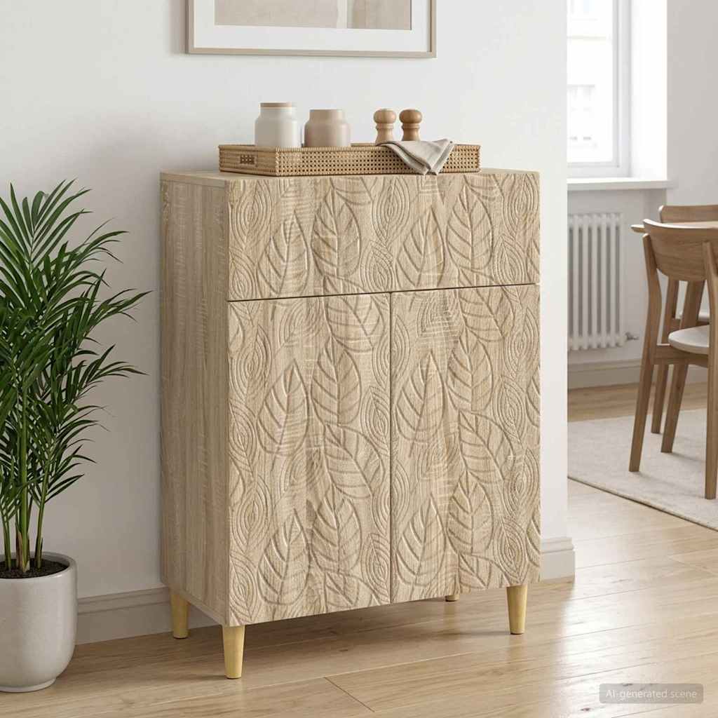 Sideboard Sonoma-Eiche 66 x 34,5 x 90 cm Holzwerkstoff