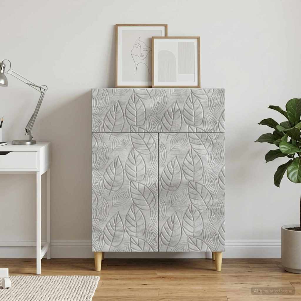 Sideboard Betongrau 66 x 34,5 x 90 cm Holzwerkstoff