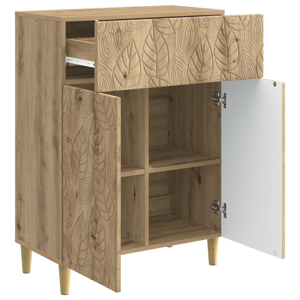 Sideboard Artisan-Eiche 66 x 34,5 x 90 cm Holzwerkstoff