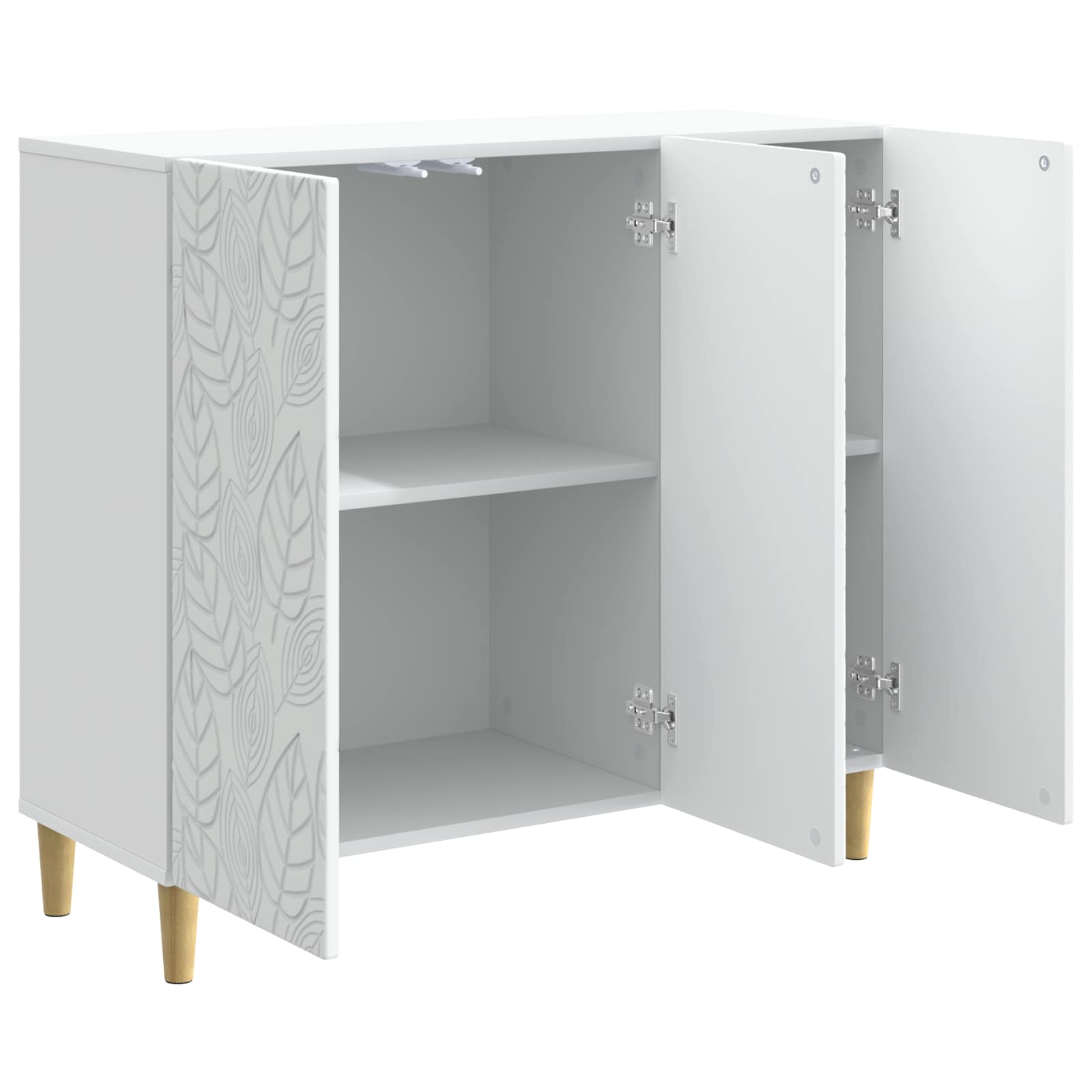 Sideboard Weiß 89 x 34,5 x 80 cm Holzwerkstoff
