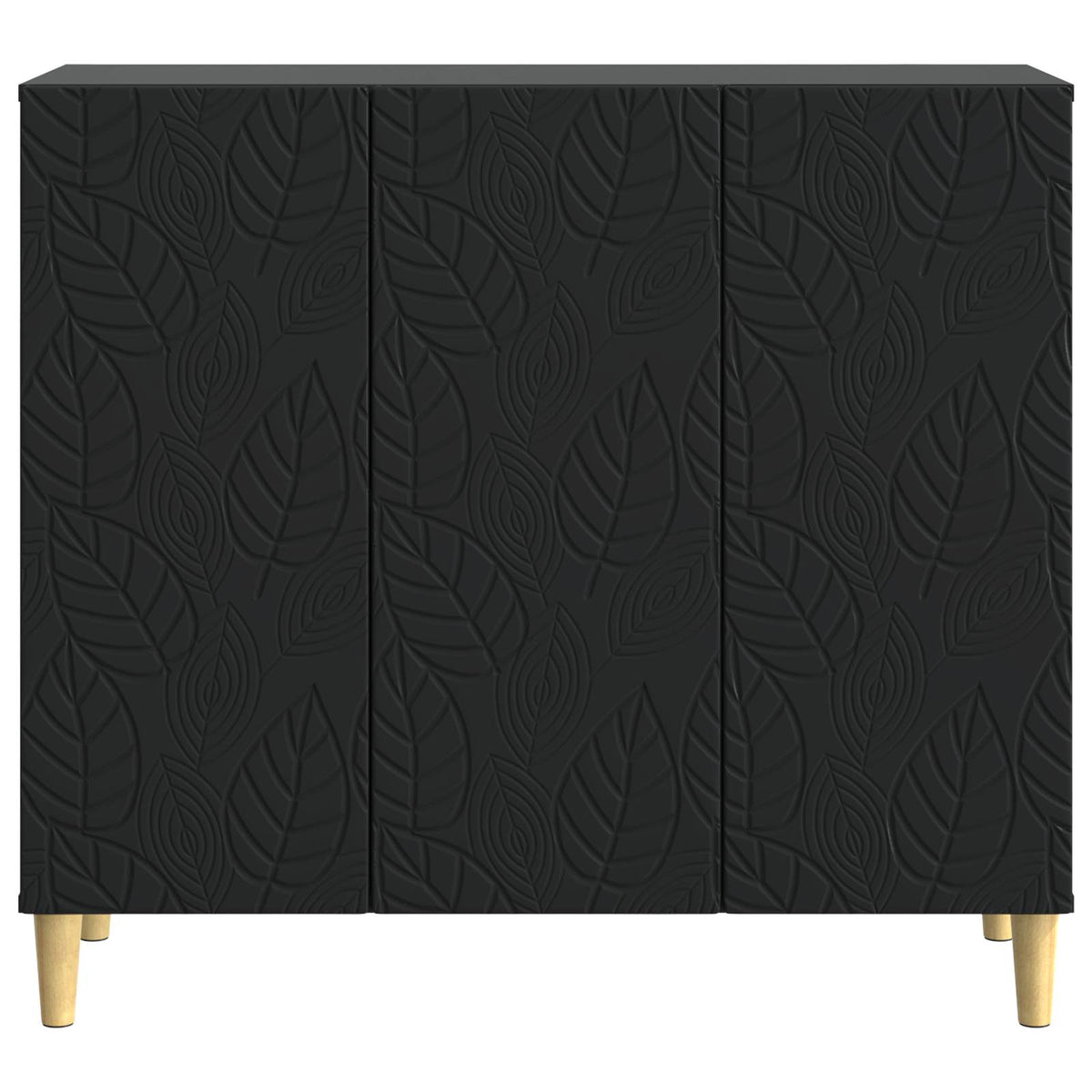 Sideboard Schwarz 89 x 34,5 x 80 cm Holzwerkstoff