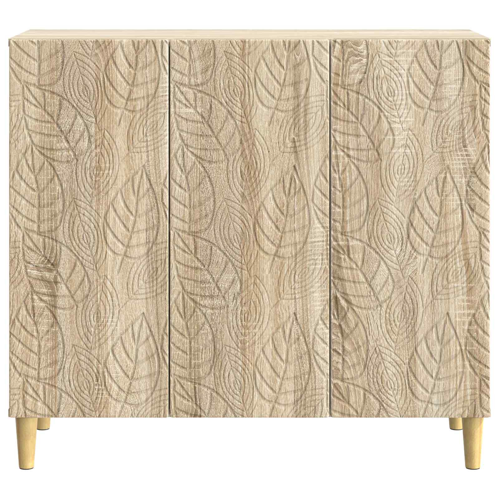 Sideboard Sonoma-Eiche 89 x 34,5 x 80 cm Holzwerkstoff
