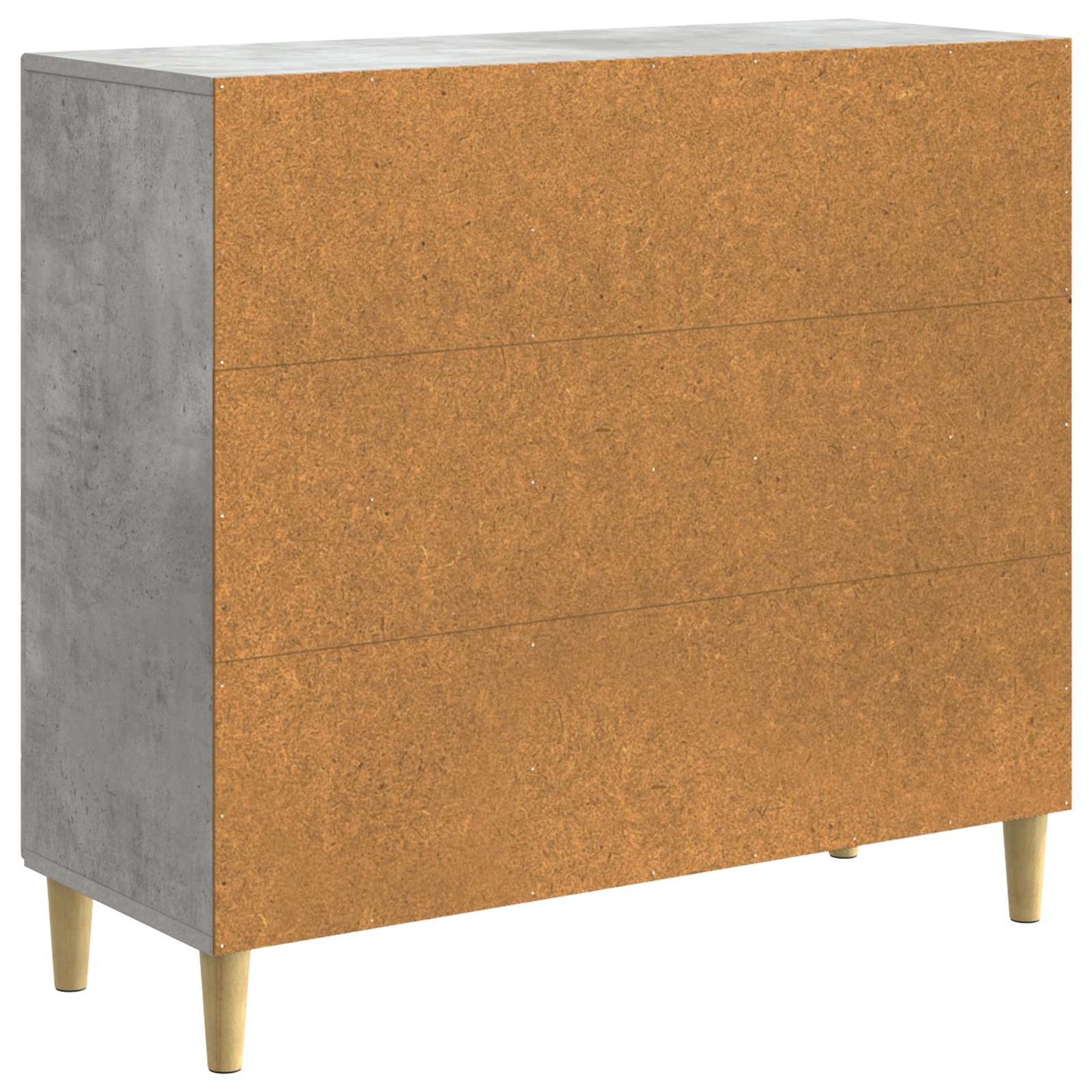 Sideboard Betongrau 89 x 34,5 x 80 cm Holzwerkstoff