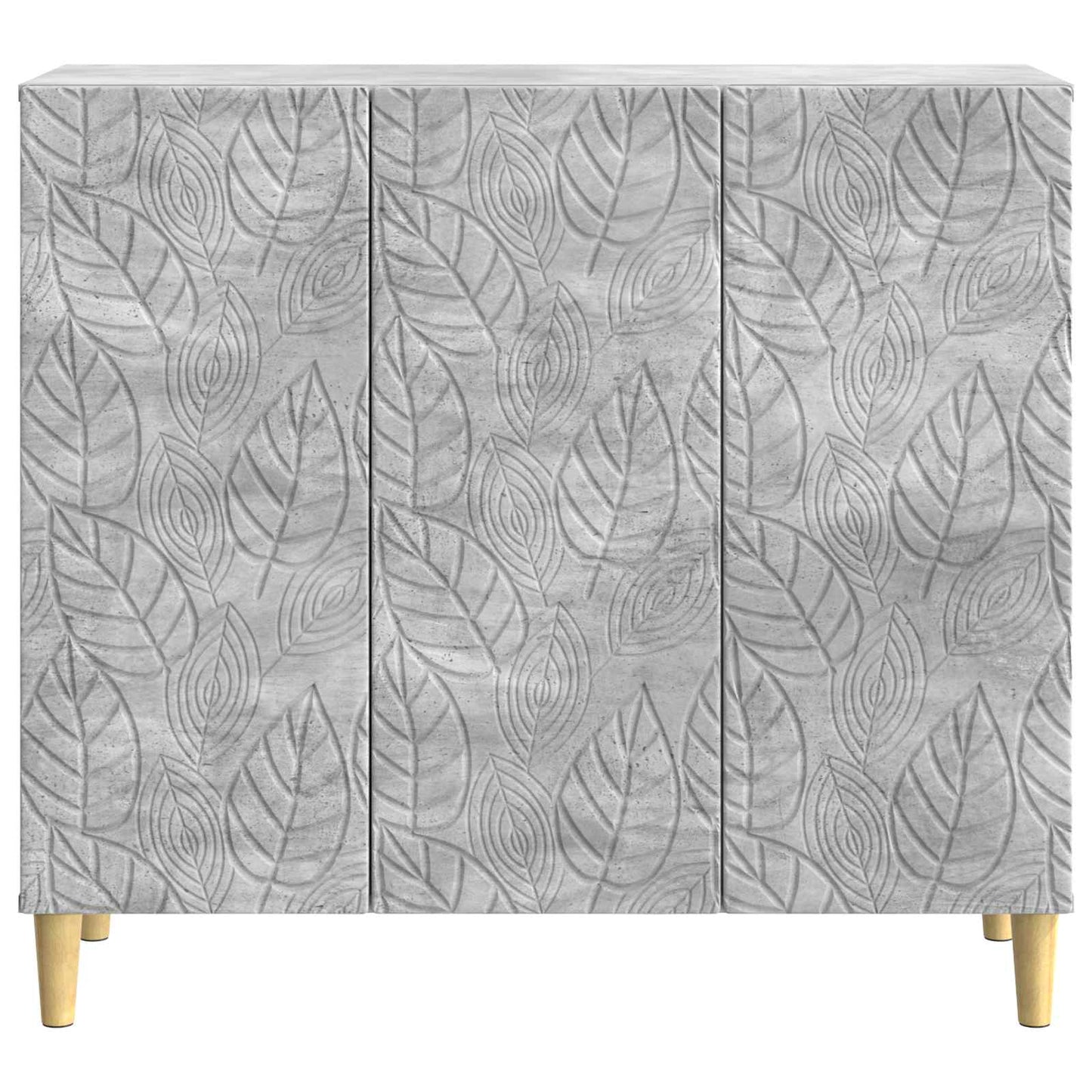 Sideboard Betongrau 89 x 34,5 x 80 cm Holzwerkstoff