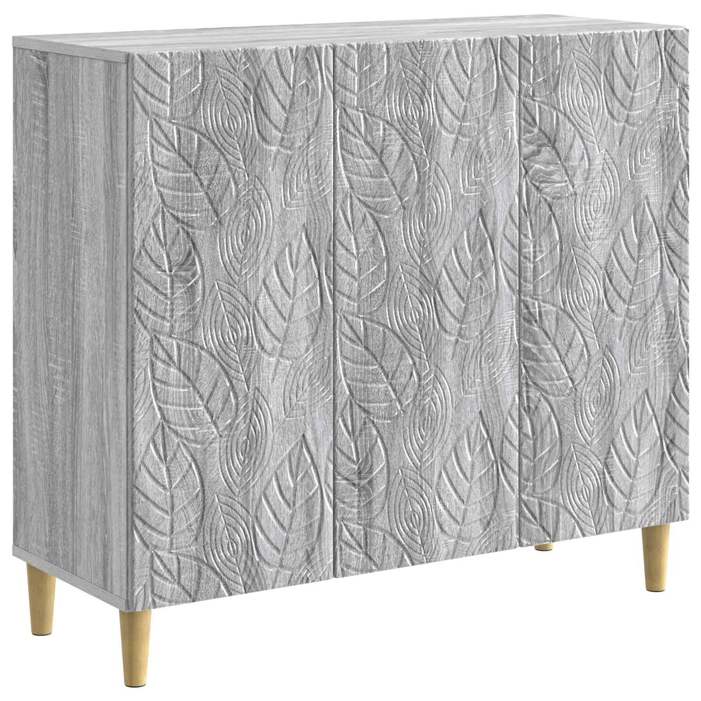 Sideboard Grau Sonoma 89 x 34,5 x 80 cm Holzwerkstoff