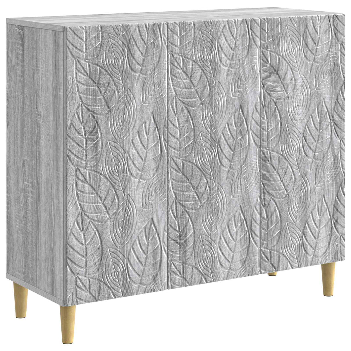 Sideboard Grau Sonoma 89 x 34,5 x 80 cm Holzwerkstoff
