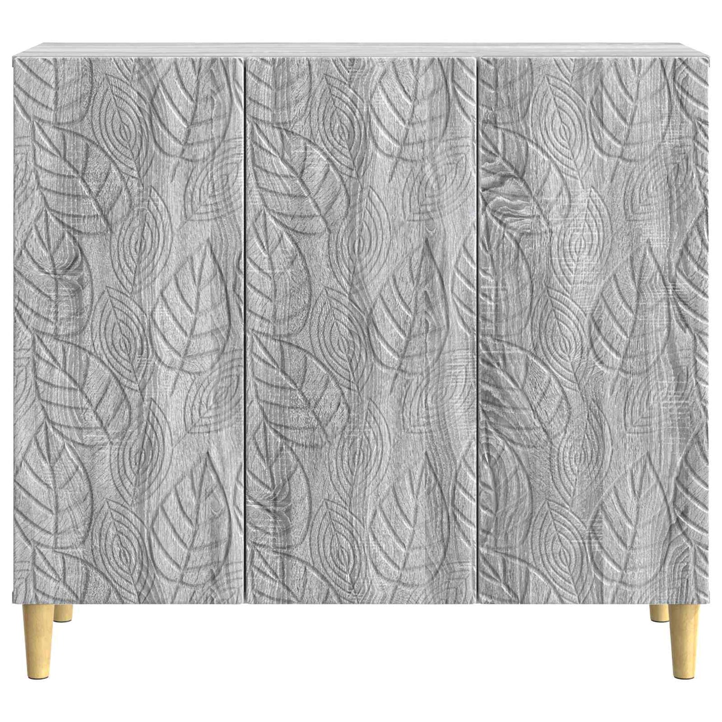 Sideboard Grau Sonoma 89 x 34,5 x 80 cm Holzwerkstoff