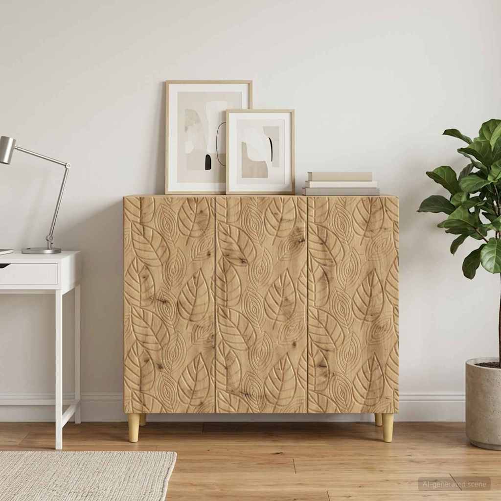 Sideboard Artisan-Eiche 89 x 34,5 x 80 cm Holzwerkstoff