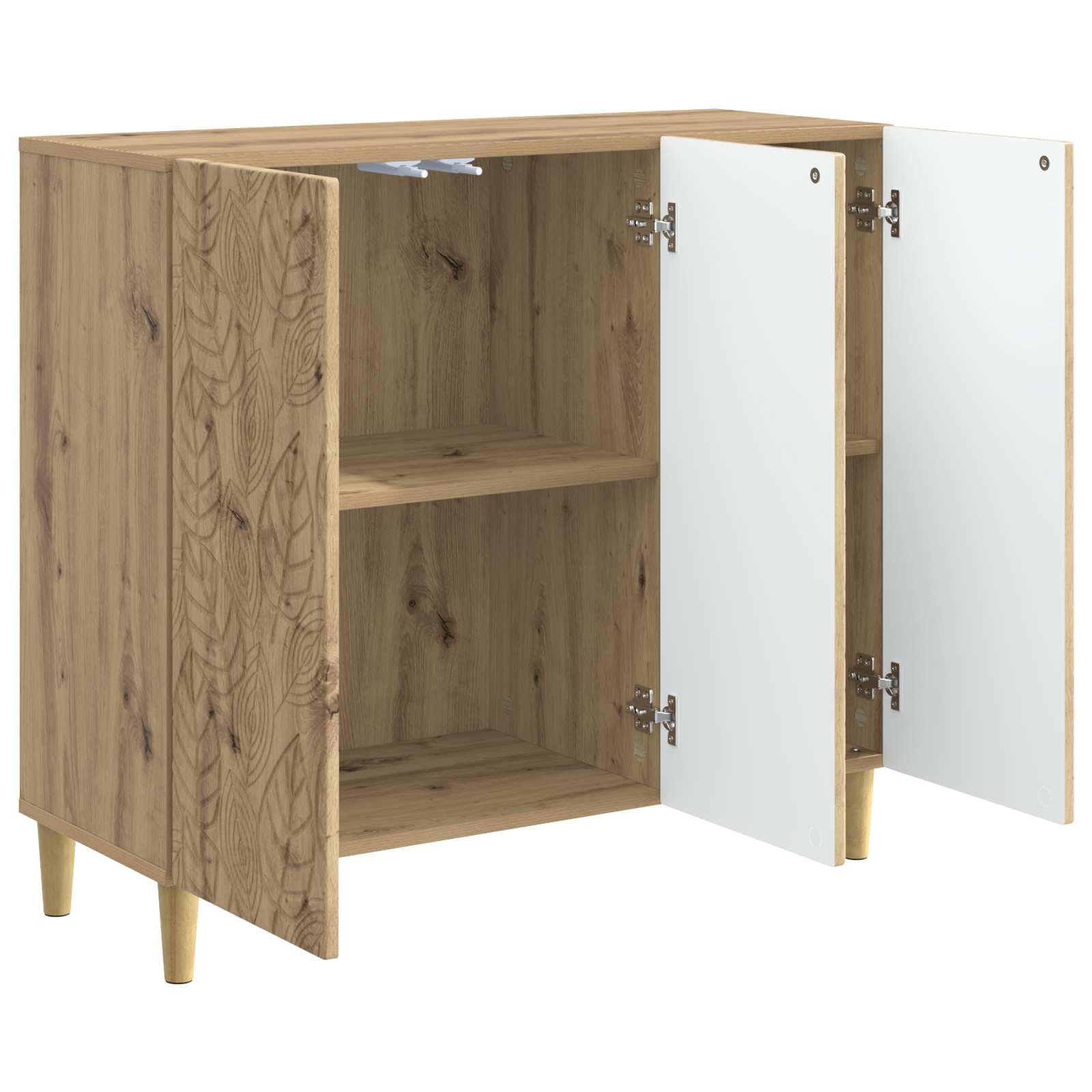 Sideboard Artisan-Eiche 89 x 34,5 x 80 cm Holzwerkstoff