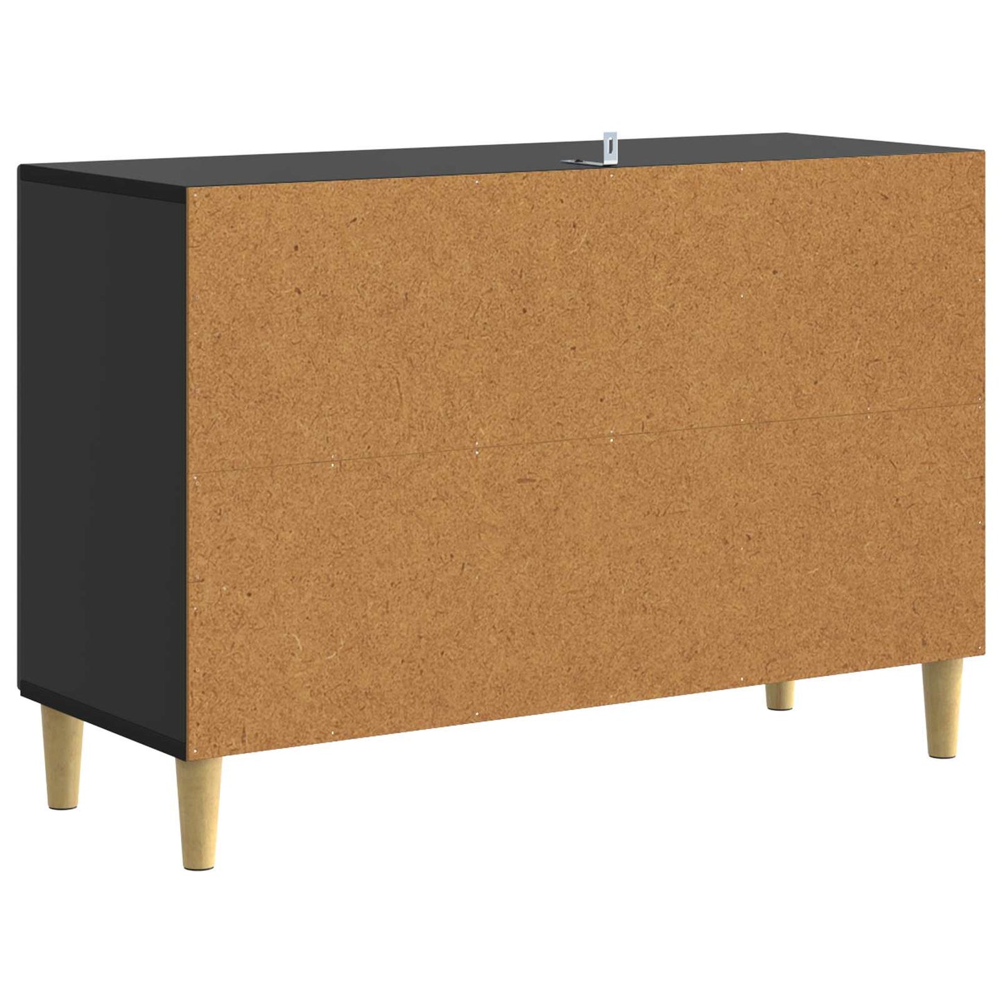 Sideboard Schwarz 89 x 34,5 x 60 cm Holzwerkstoff