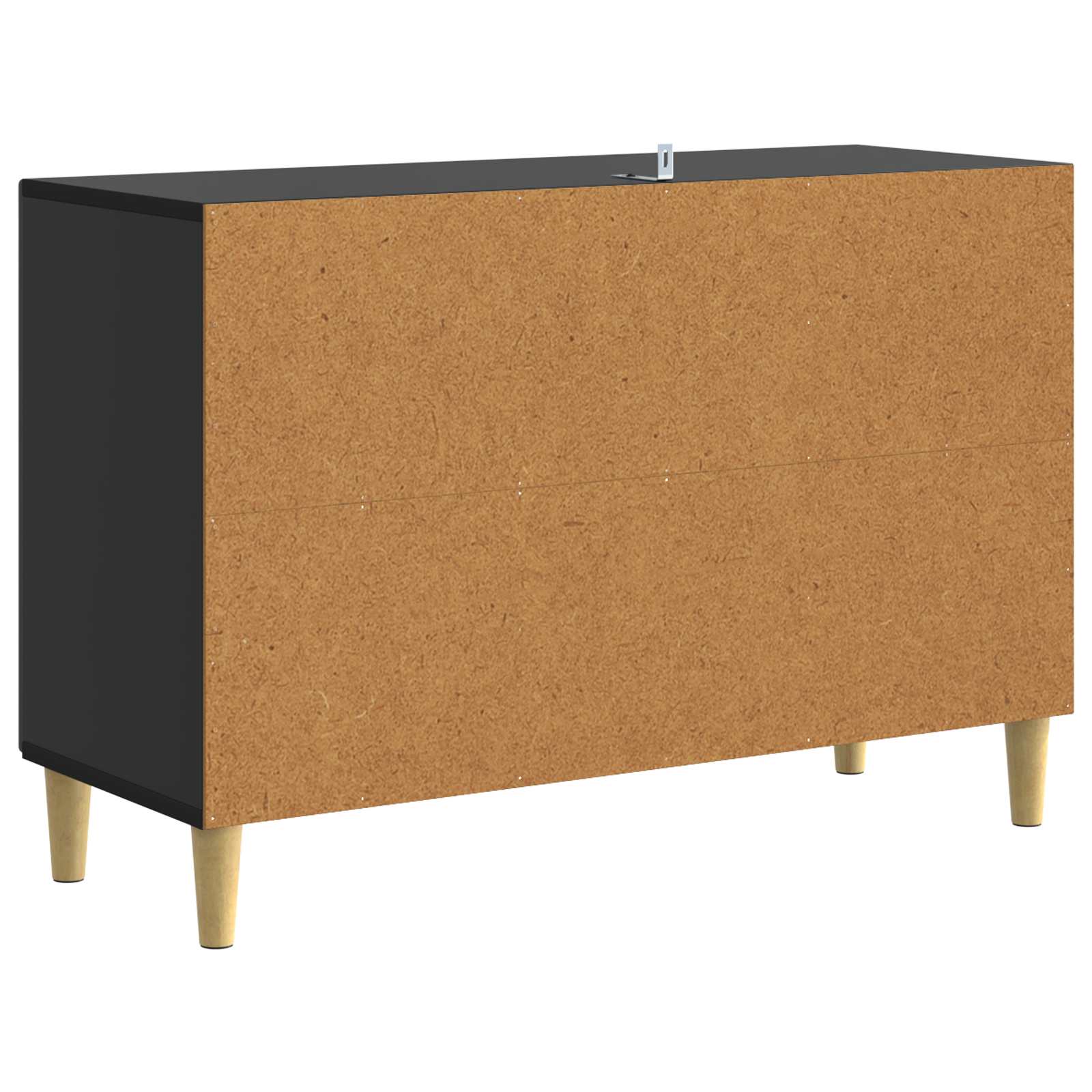 Sideboard Schwarz 89 x 34,5 x 60 cm Holzwerkstoff
