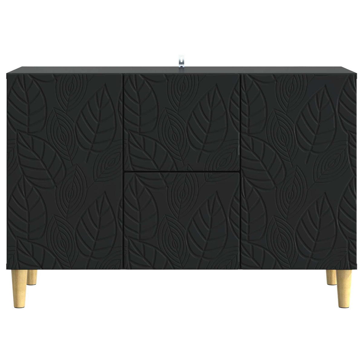 Sideboard Schwarz 89 x 34,5 x 60 cm Holzwerkstoff