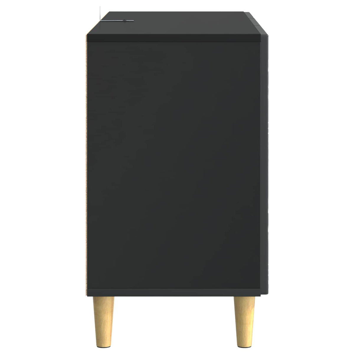 Sideboard Schwarz 89 x 34,5 x 60 cm Holzwerkstoff