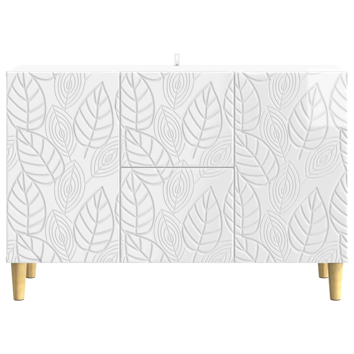 Sideboard Hochglanz Weiß 89 x 34,5 x 60 cm Holzwerkstoff