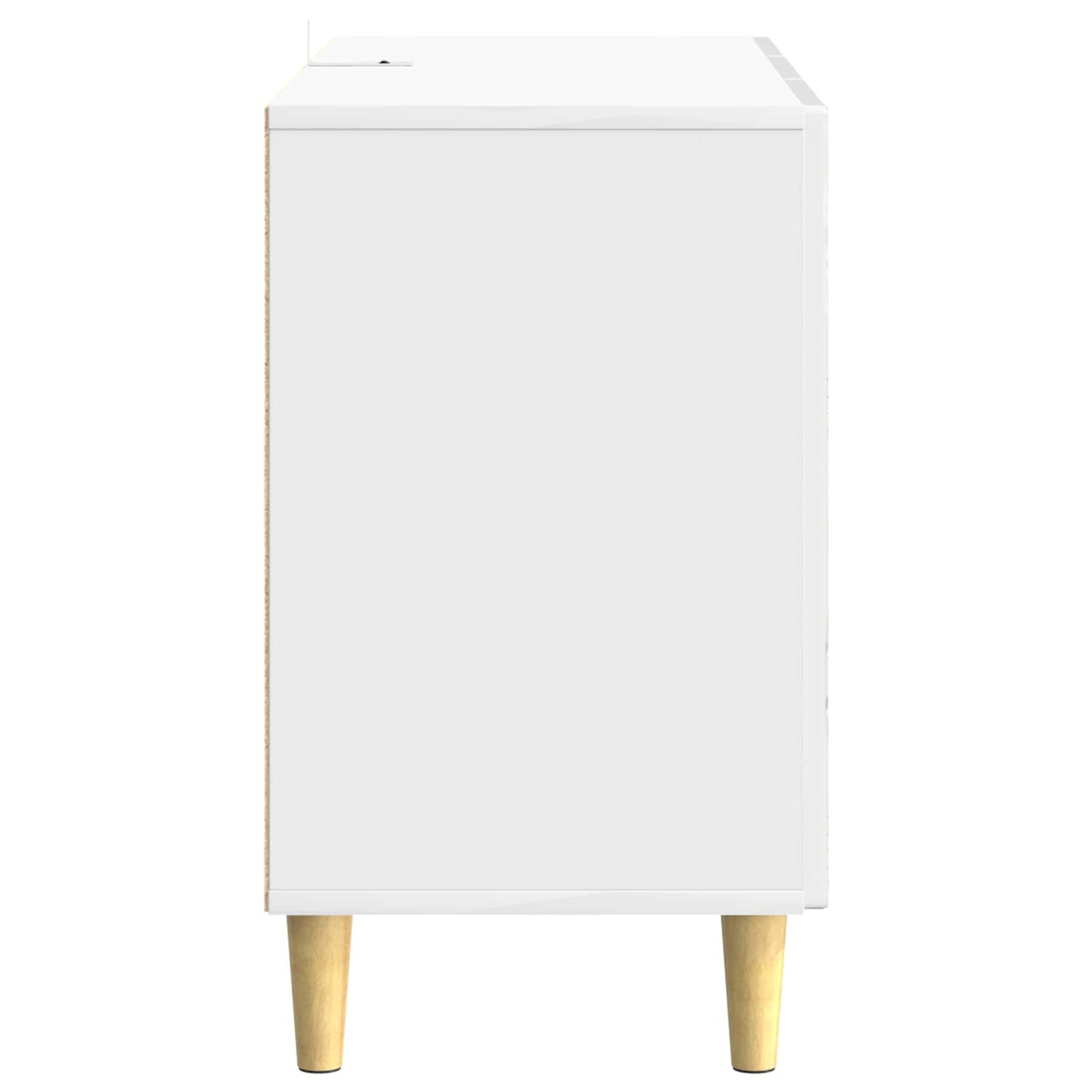 Sideboard Hochglanz Weiß 89 x 34,5 x 60 cm Holzwerkstoff
