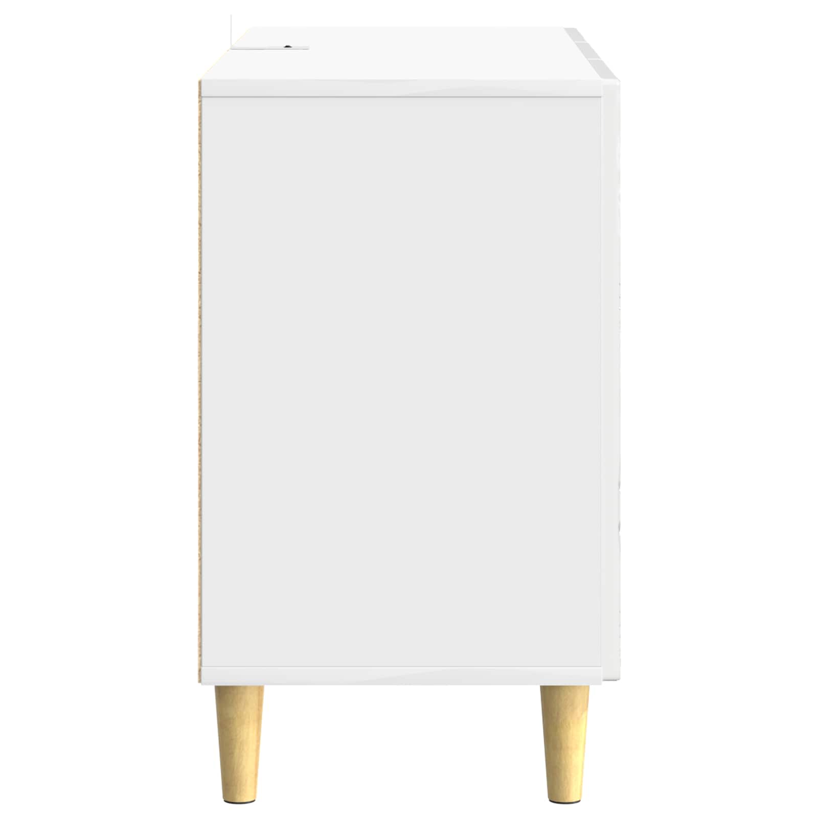 Sideboard Hochglanz Weiß 89 x 34,5 x 60 cm Holzwerkstoff