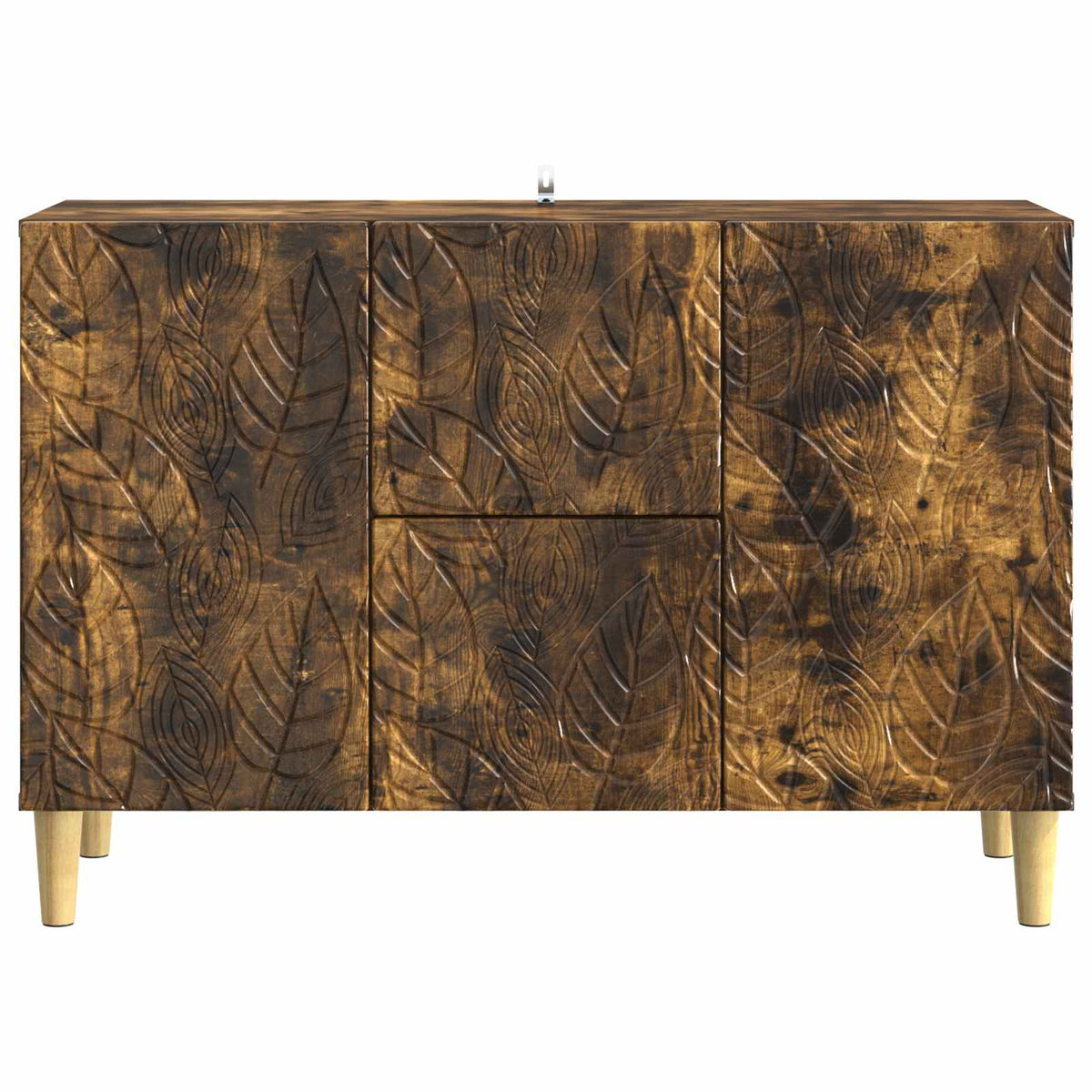 Sideboard Räuchereiche 89 x 34,5 x 60 cm Holzwerkstoff