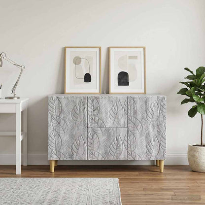 Sideboard Sonoma-Grau 89 x 34,5 x 60 cm Holzwerkstoff