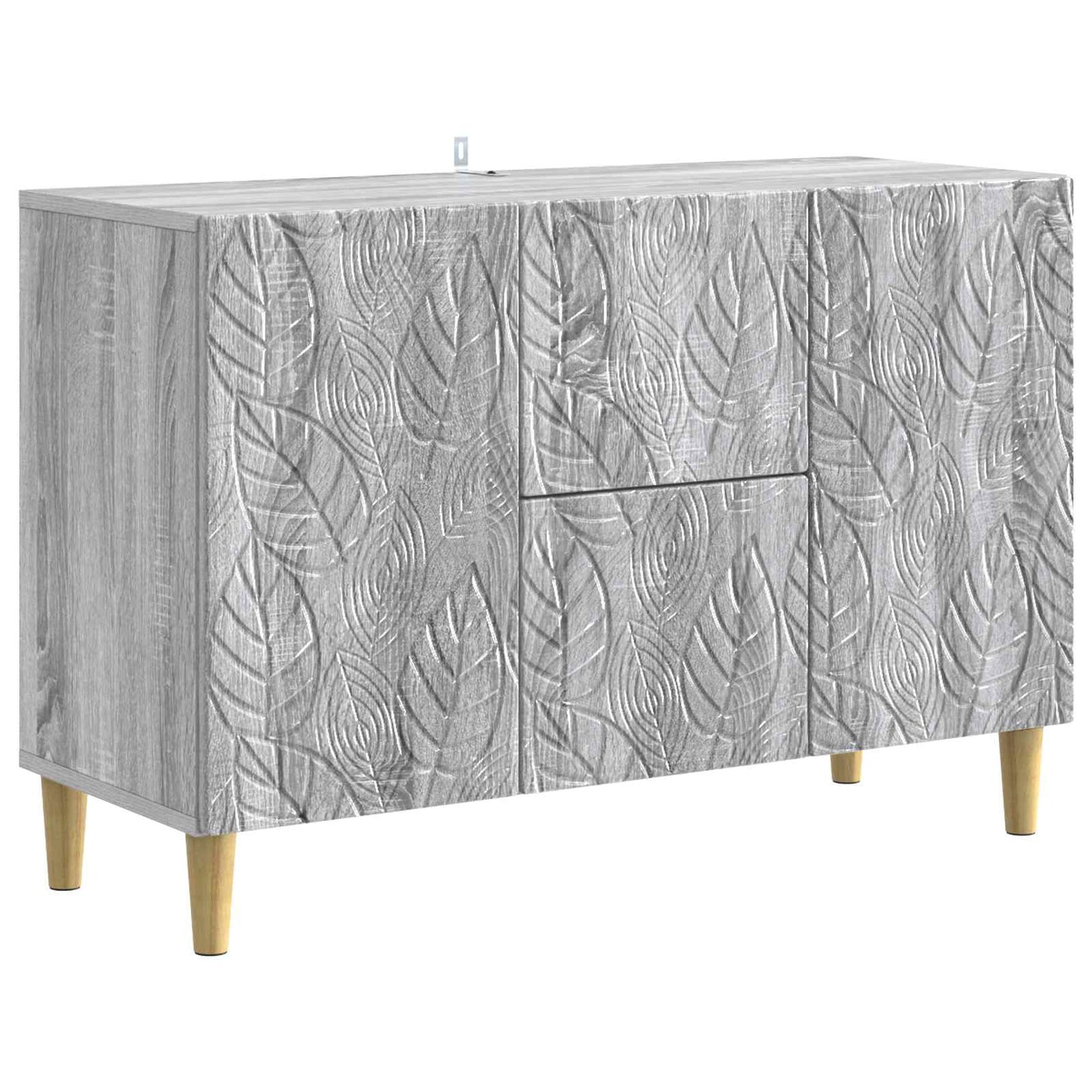 Sideboard Sonoma-Grau 89 x 34,5 x 60 cm Holzwerkstoff