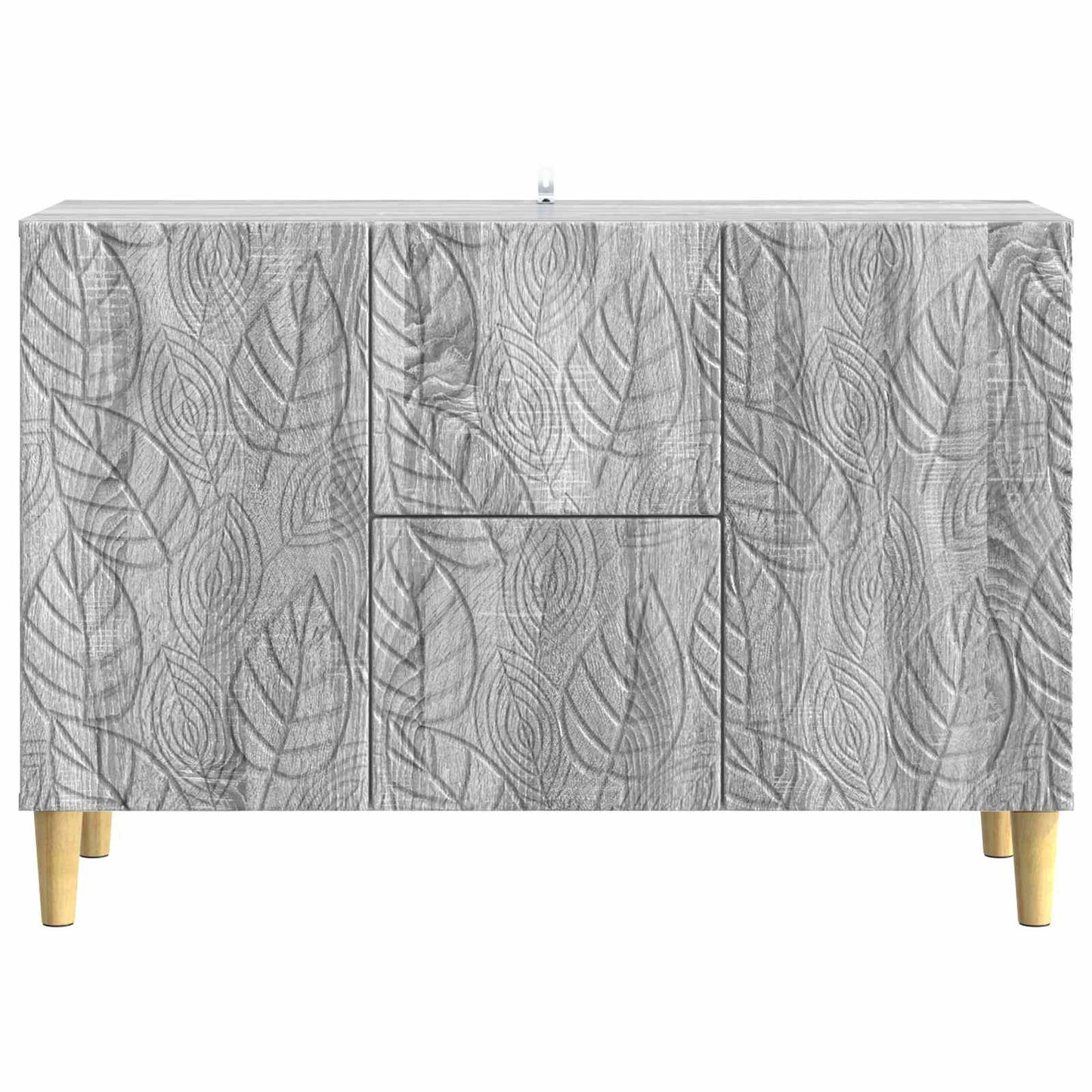 Sideboard Sonoma-Grau 89 x 34,5 x 60 cm Holzwerkstoff