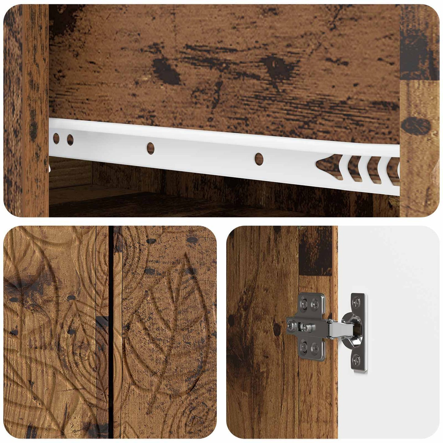 Sideboard Altholz 89 x 34,5 x 60 cm Holzwerkstoff