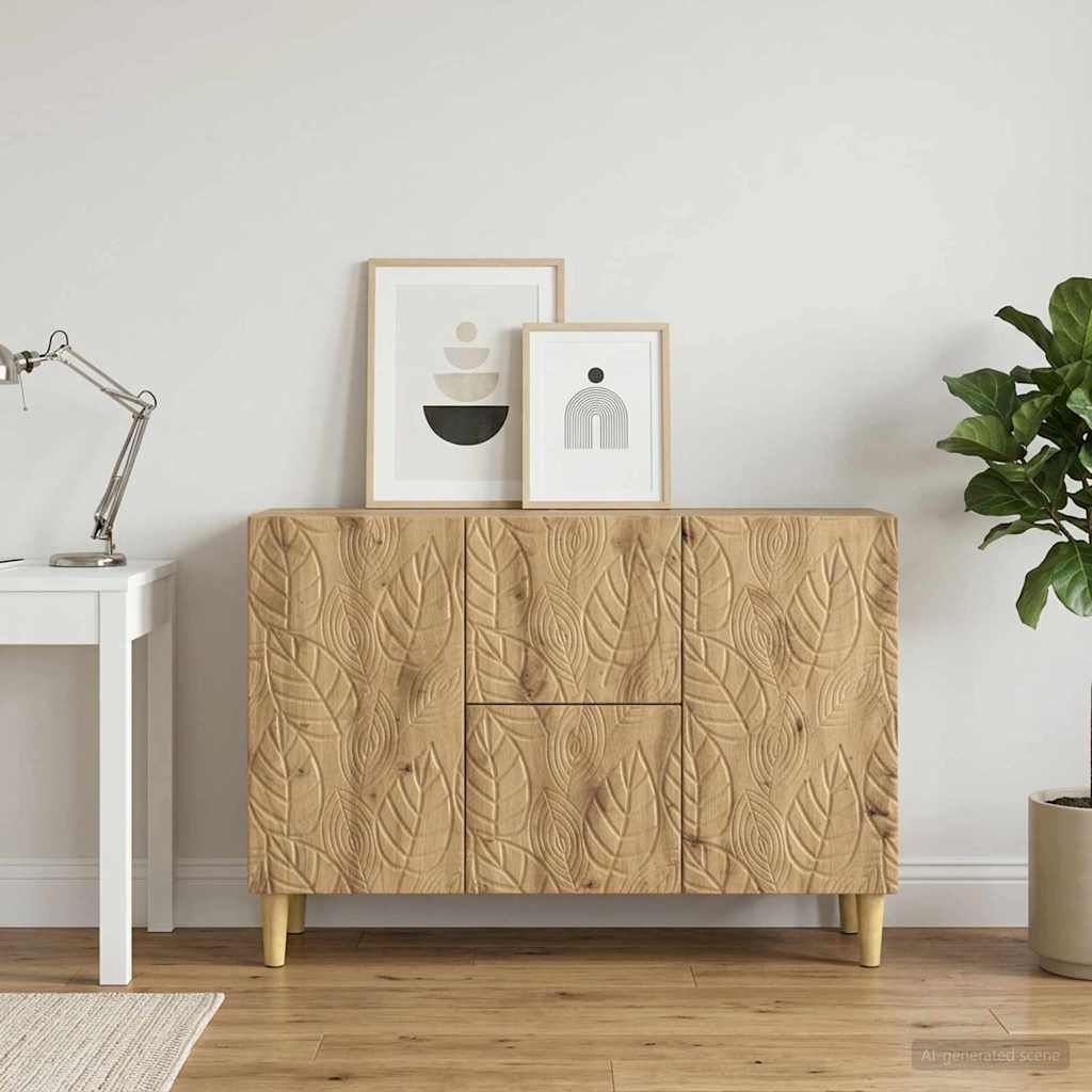 Sideboard Artisan-Eiche 89 x 34,5 x 60 cm Holzwerkstoff