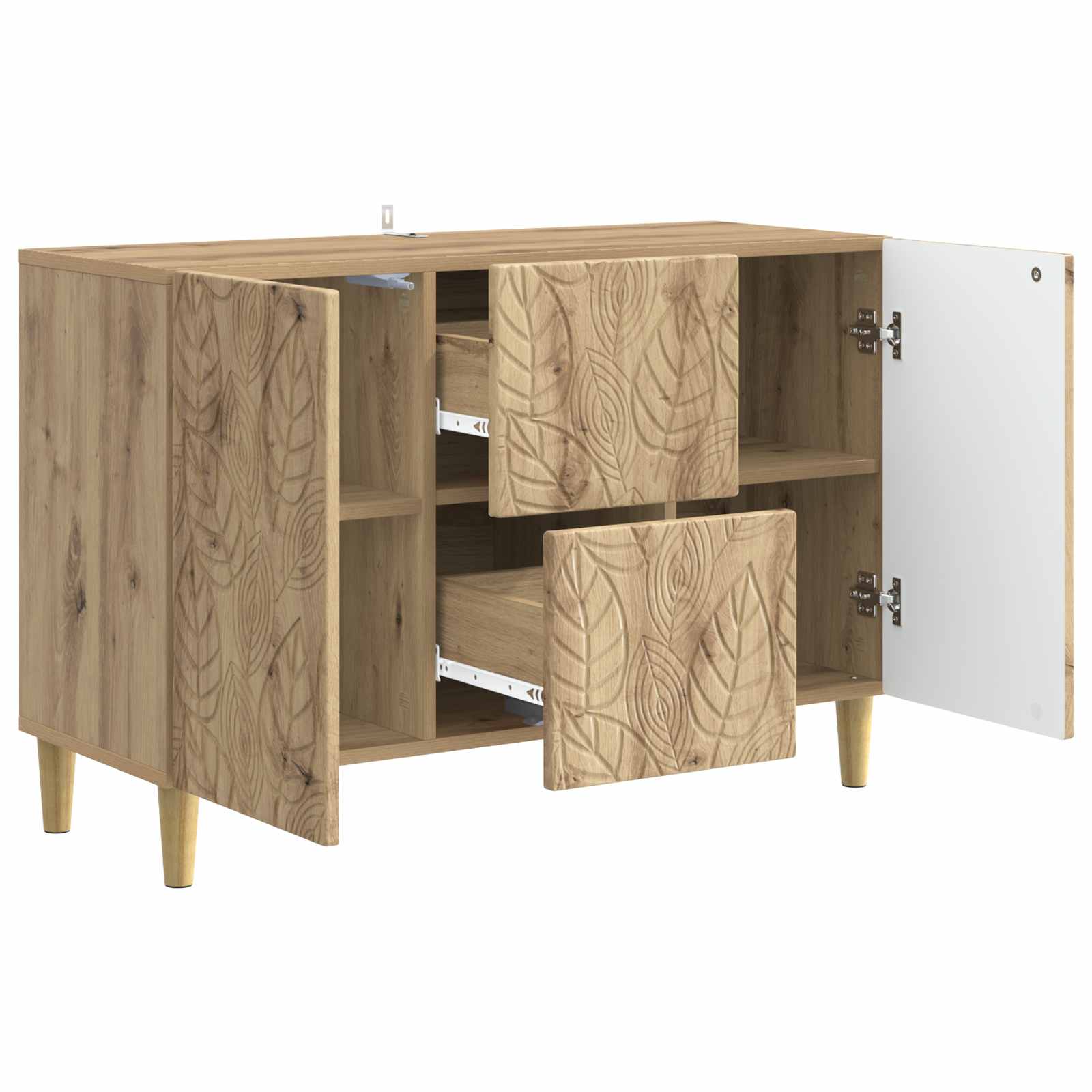 Sideboard Artisan-Eiche 89 x 34,5 x 60 cm Holzwerkstoff