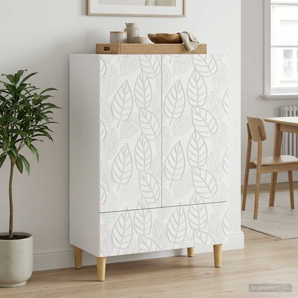 Sideboard Weiß 66 x 34,5 x 95 cm Holzwerkstoff