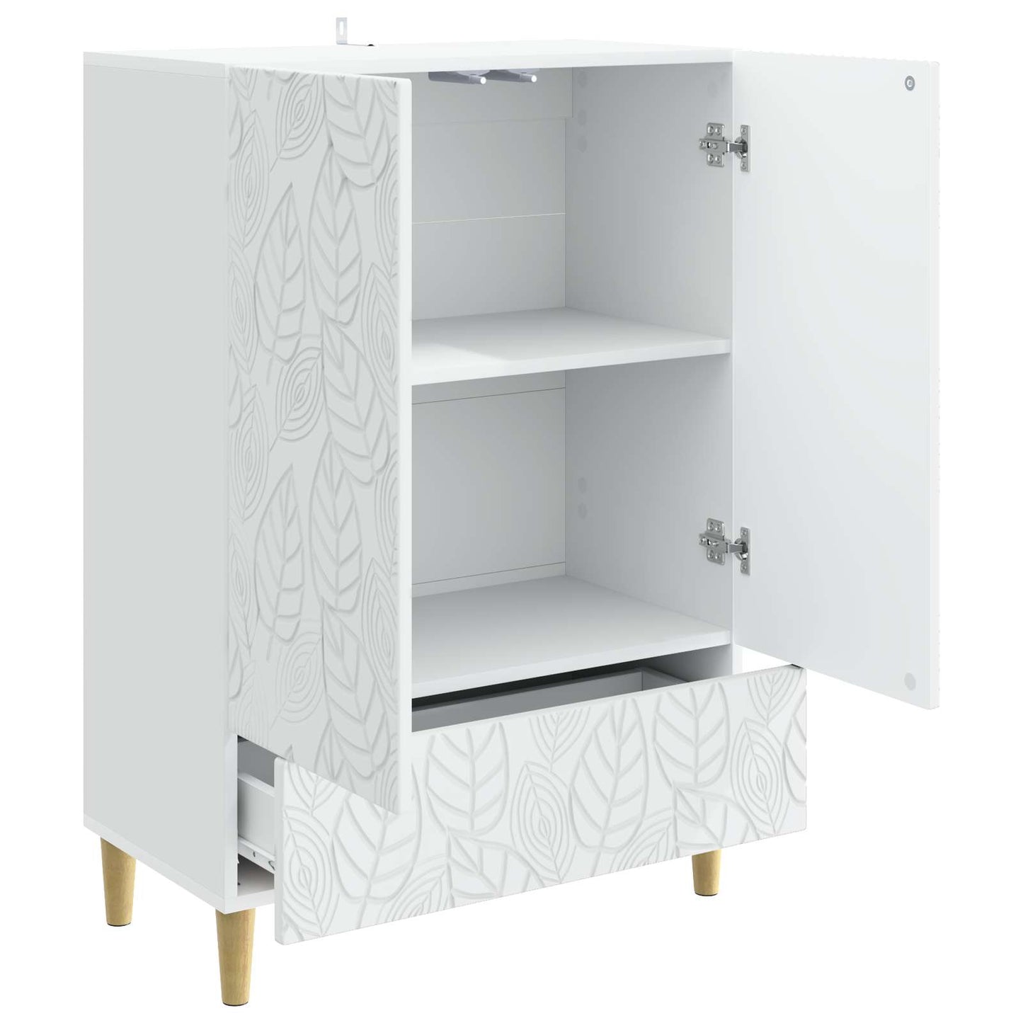 Sideboard Weiß 66 x 34,5 x 95 cm Holzwerkstoff