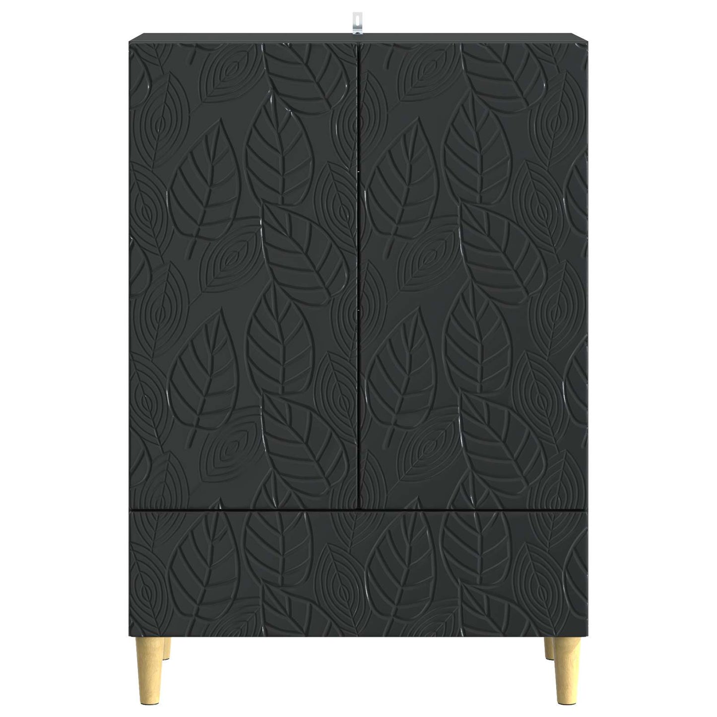 Sideboard Schwarz 66 x 34,5 x 95 cm Holzwerkstoff