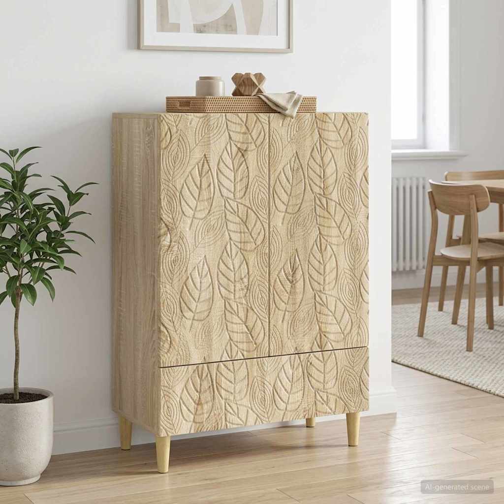 Sideboard Sonoma-Eiche 66 x 34,5 x 95 cm Holzwerkstoff